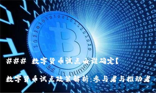 ### 数字货币试点由谁确定？

数字货币试点政策解析：参与者与推动者